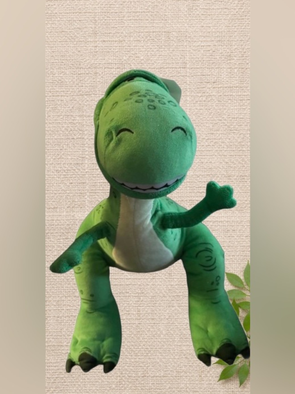 🦖 Toy Story Rex Plush — Disney/Pixar Licensed | Green Dinosaur Stuffed Toy